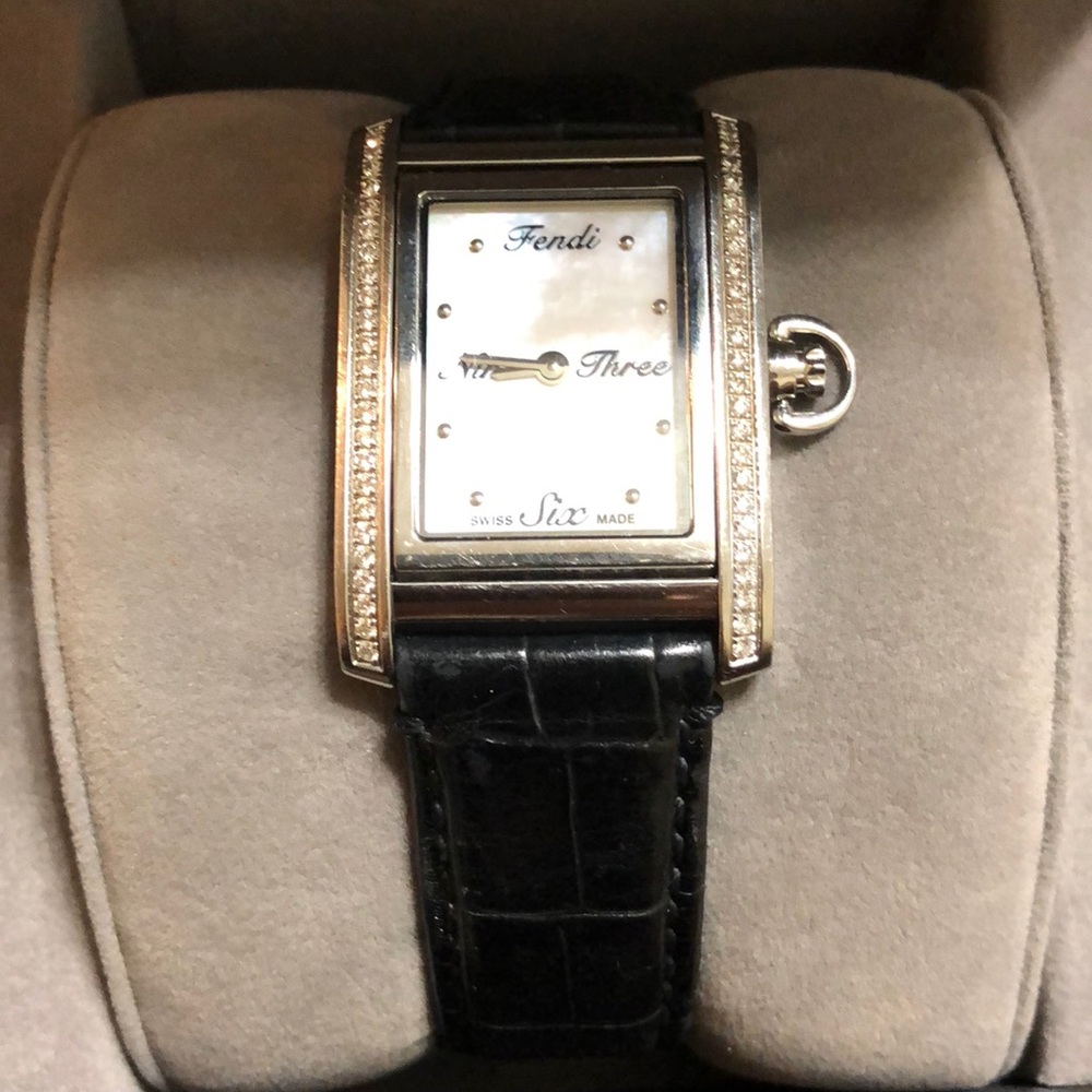 Fendi diamond bezel watch
